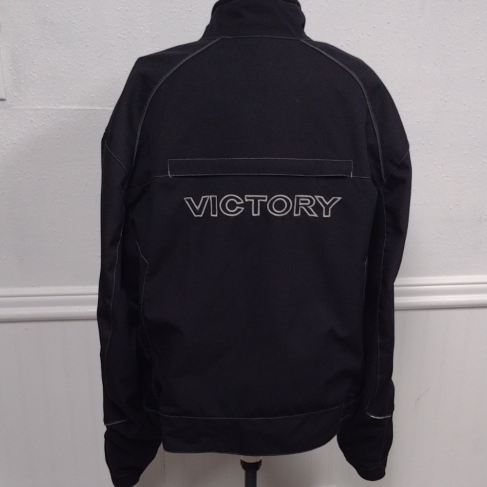 Victory Pure Men's Sleek Black Performance Jacket, Motorcycles - Picture 5 of 16
